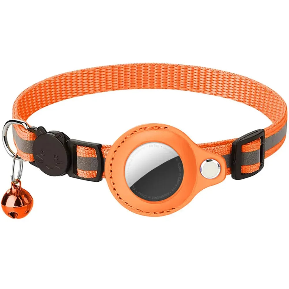 Reflective Cat Collar with Apple AirTag Holder